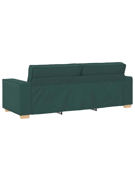 Diivanikomplekt 3 tk tume rohelise 220 x 78 x 84 cm kangas