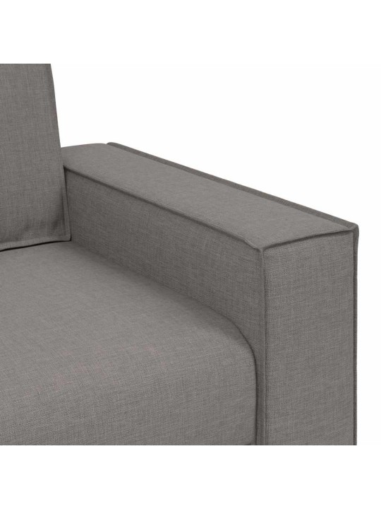 Diivanikomplekt 3 tk pruunikashall 220 x 78 x 84 cm kangas