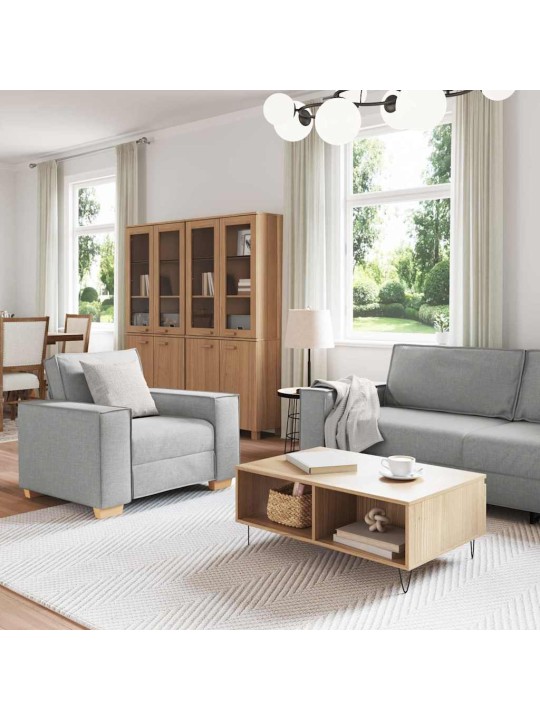 Diivanikomplekt padjaga 3 tk hall 220 x 78 x 84 cm kangas