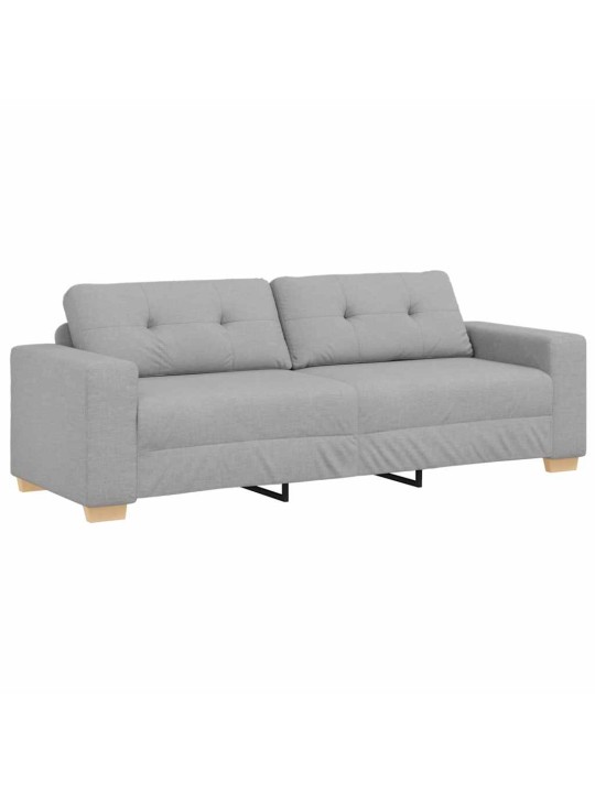 Diivanikomplekt padjaga 2 tk hall 221 x 78 x 80 cm kangas