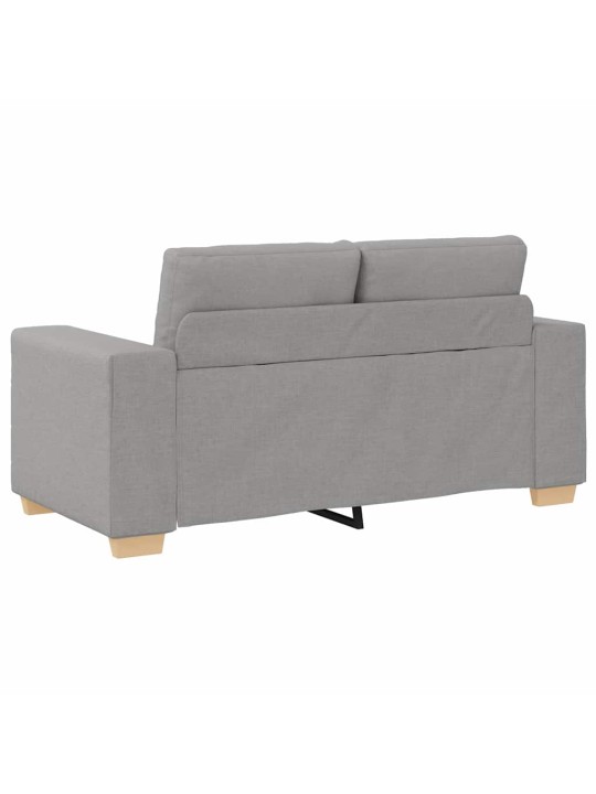Diivanikomplekt padjaga 2 tk hall 221 x 78 x 80 cm kangas