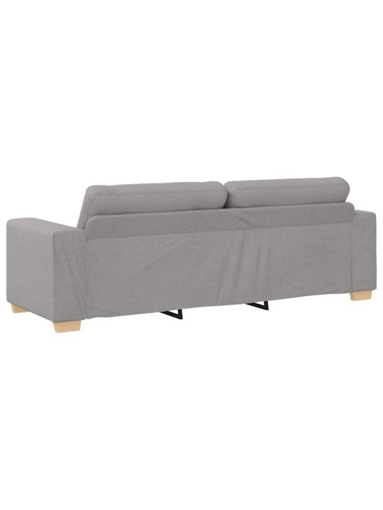 Diivanikomplekt padjaga 2 tk hall 221 x 78 x 80 cm kangas