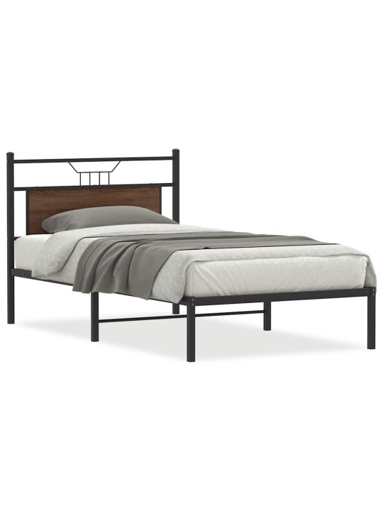 VOODIRAAM ILMA MADRATSITA, PRUUN TAMM, 107X203 CM, TEHISPUIT