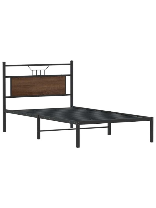 VOODIRAAM ILMA MADRATSITA, PRUUN TAMM, 107X203 CM, TEHISPUIT