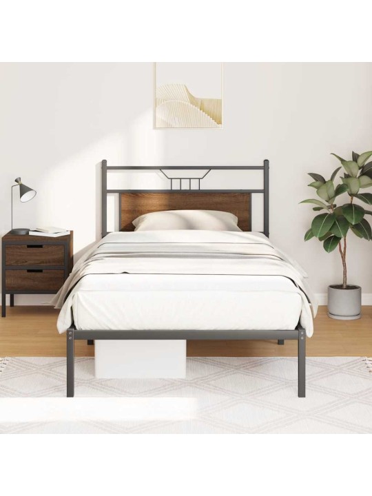 VOODIRAAM ILMA MADRATSITA, PRUUN TAMM, 107X203 CM, TEHISPUIT