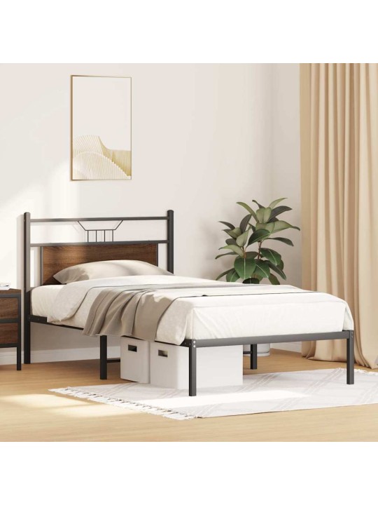 VOODIRAAM ILMA MADRATSITA, PRUUN TAMM, 107X203 CM, TEHISPUIT