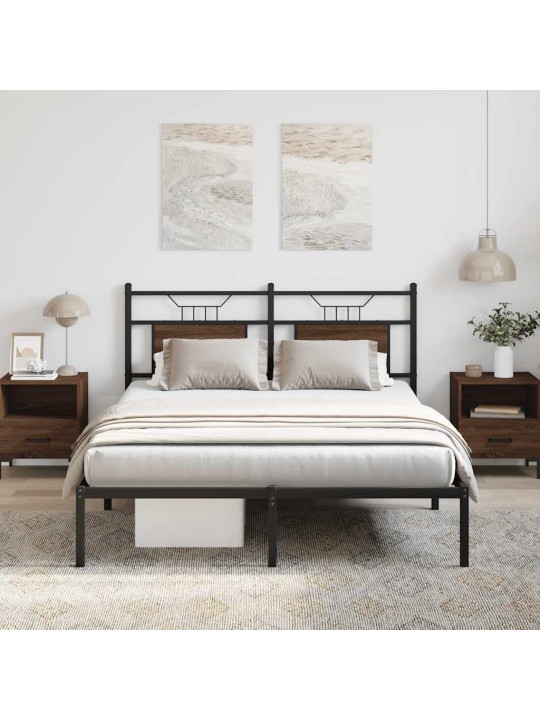 VOODIRAAM ILMA MADRATSITA PRUUN TAMM 140X190 CM TEHISPUIT