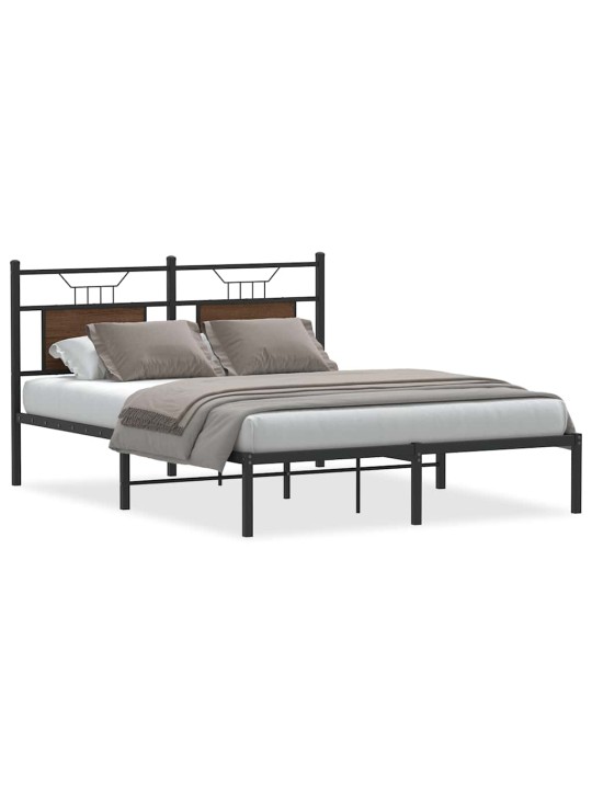 VOODIRAAM ILMA MADRATSITA PRUUN TAMM 140X200 CM TEHISPUIT