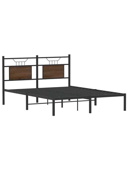 VOODIRAAM ILMA MADRATSITA PRUUN TAMM 140X200 CM TEHISPUIT