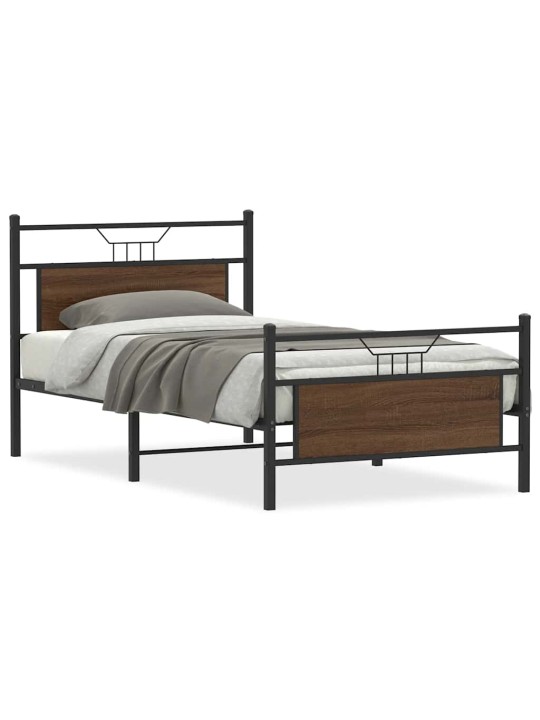 VOODIRAAM ILMA MADRATSITA, PRUUN TAMM, 107X203 CM, TEHISPUIT