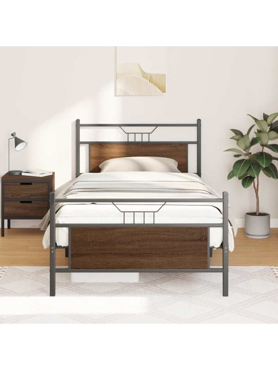 VOODIRAAM ILMA MADRATSITA, PRUUN TAMM, 107X203 CM, TEHISPUIT