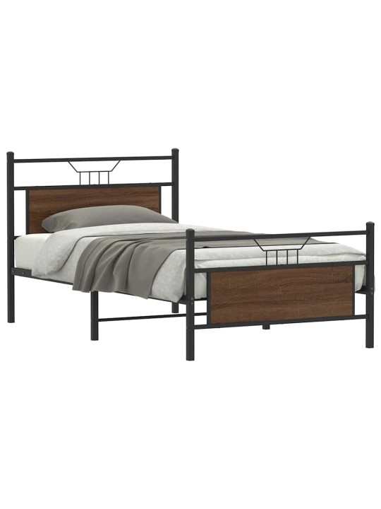 VOODIRAAM ILMA MADRATSITA, PRUUN TAMM, 107X203 CM, TEHISPUIT