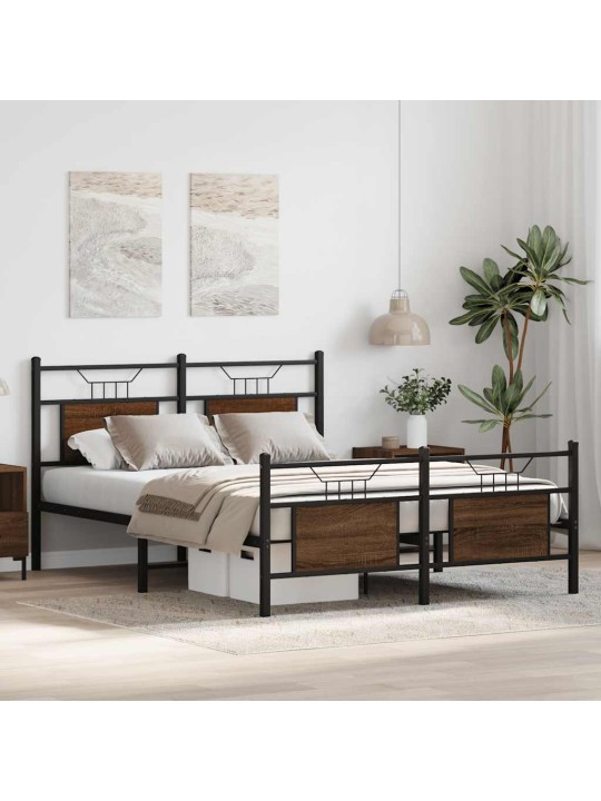 VOODIRAAM ILMA MADRATSITA PRUUN TAMM 137X190 CM TEHISPUIT