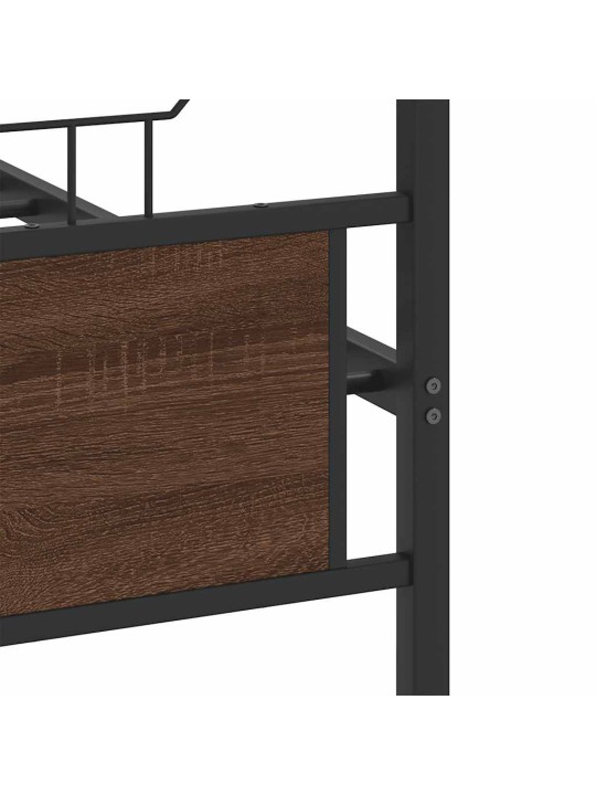 VOODIRAAM ILMA MADRATSITA PRUUN TAMM 140X190 CM TEHISPUIT