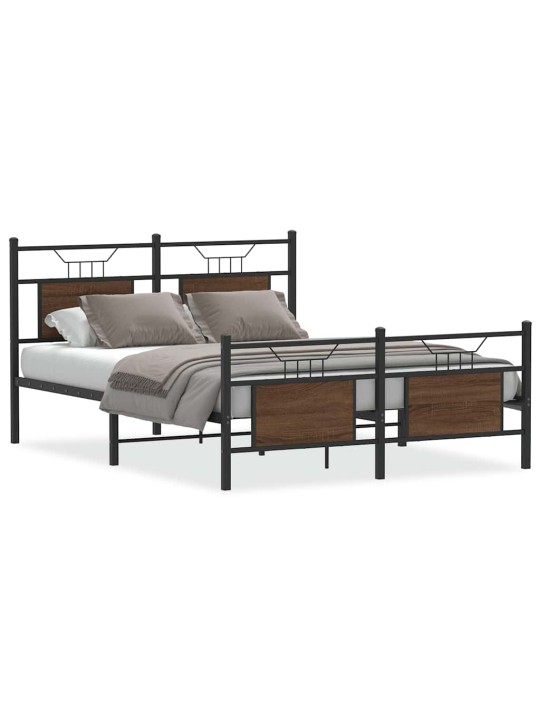 VOODIRAAM ILMA MADRATSITA PRUUN TAMM 140X200 CM TEHISPUIT