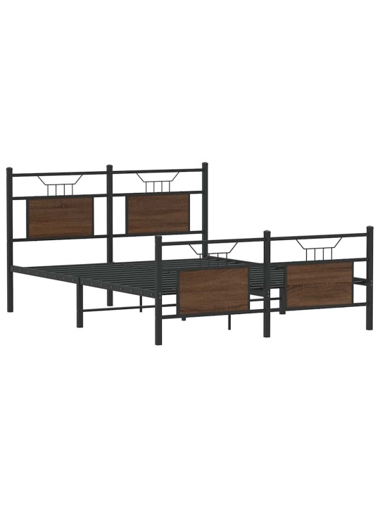 VOODIRAAM ILMA MADRATSITA PRUUN TAMM 140X200 CM TEHISPUIT