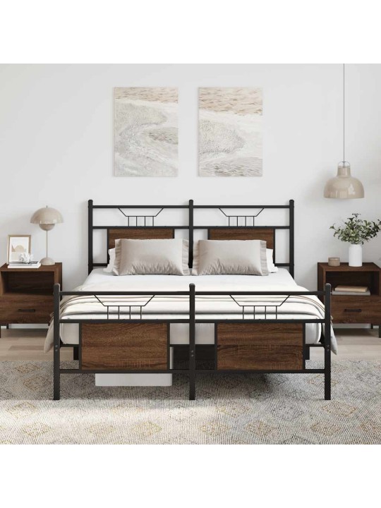 VOODIRAAM ILMA MADRATSITA PRUUN TAMM 140X200 CM TEHISPUIT