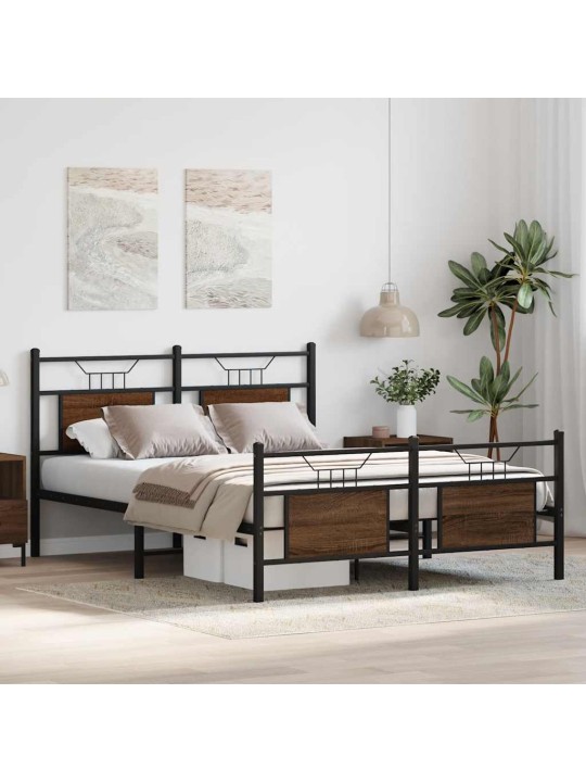 VOODIRAAM ILMA MADRATSITA PRUUN TAMM 140X200 CM TEHISPUIT