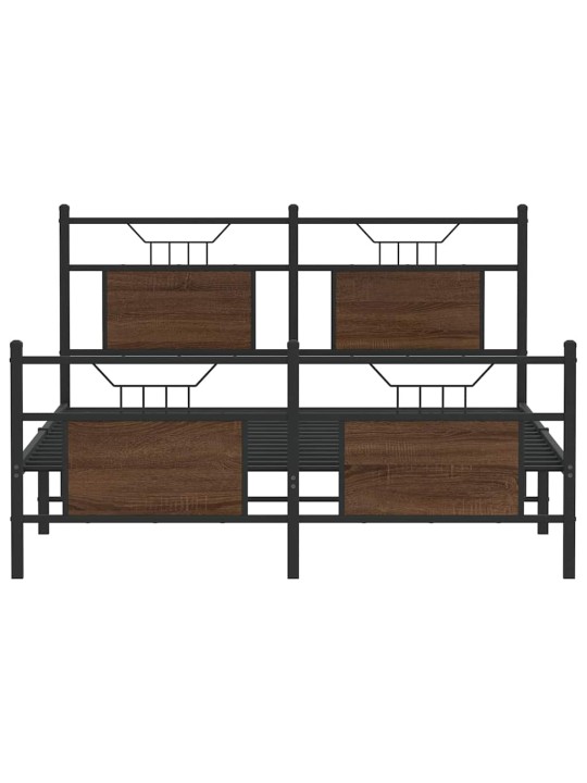 VOODIRAAM ILMA MADRATSITA PRUUN TAMM 140X200 CM TEHISPUIT
