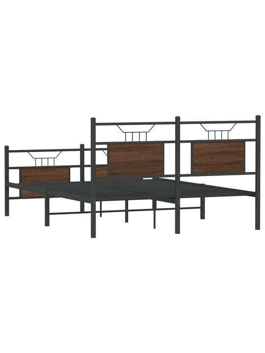 VOODIRAAM ILMA MADRATSITA PRUUN TAMM 140X200 CM TEHISPUIT