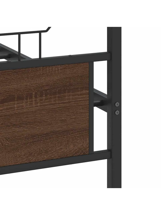 VOODIRAAM ILMA MADRATSITA PRUUN TAMM 140X200 CM TEHISPUIT