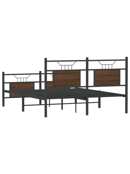 VOODIRAAM ILMA MADRATSITA PRUUN TAMM 150X200 CM TEHISPUIT