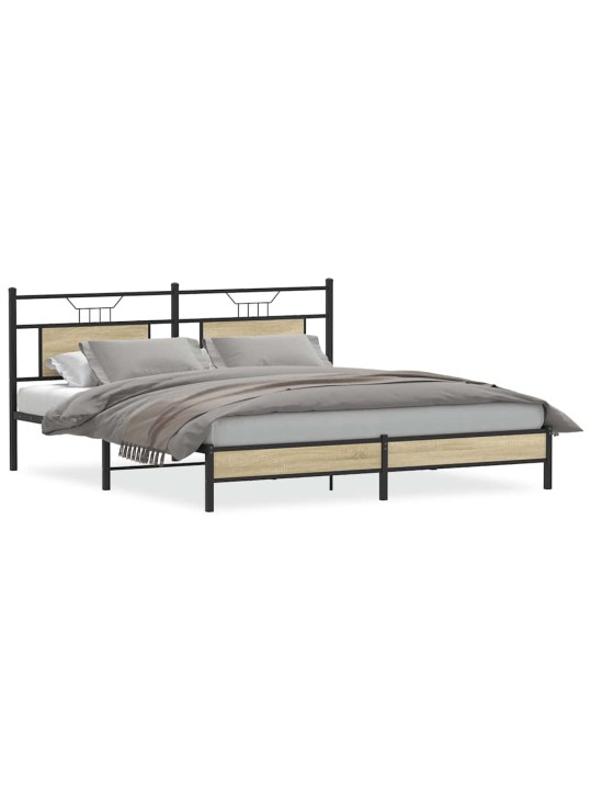 VOODIRAAM ILMA MADRATSITA, SONOMA TAMM, 183X203 CM, TEHISPUIT