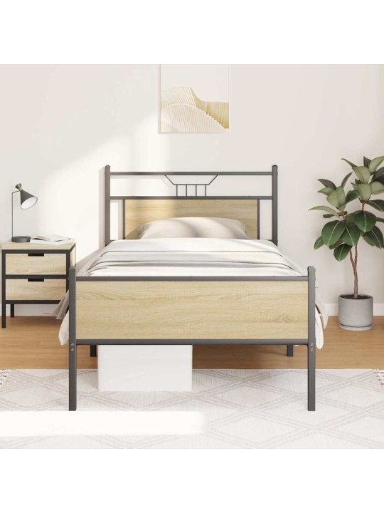 VOODIRAAM ILMA MADRATSITA, SONOMA TAMM, 107X203 CM, TEHISPUIT