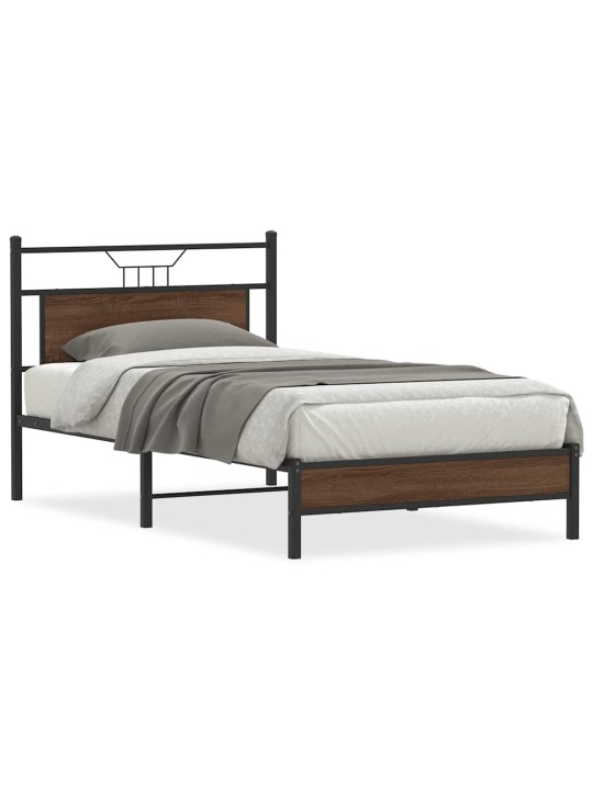 VOODIRAAM ILMA MADRATSITA, PRUUN TAMM, 107X203 CM, TEHISPUIT