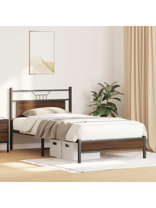 VOODIRAAM ILMA MADRATSITA, PRUUN TAMM, 107X203 CM, TEHISPUIT