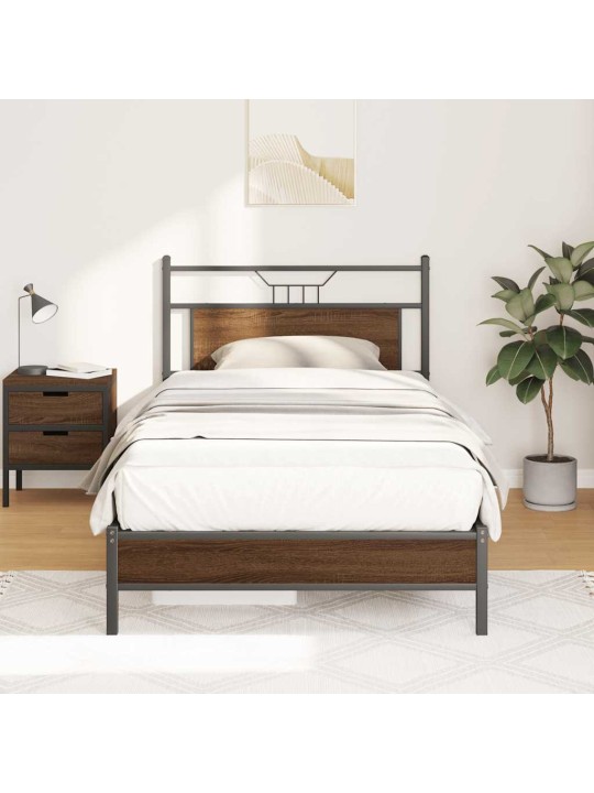 VOODIRAAM ILMA MADRATSITA, PRUUN TAMM, 107X203 CM, TEHISPUIT