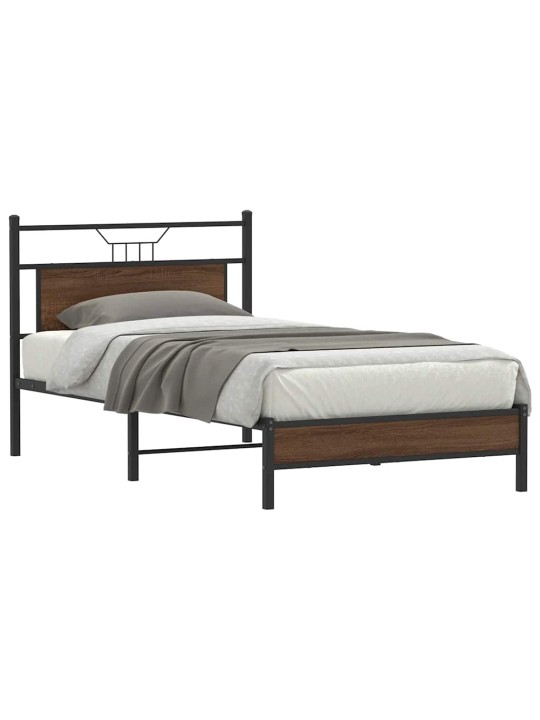 VOODIRAAM ILMA MADRATSITA, PRUUN TAMM, 107X203 CM, TEHISPUIT