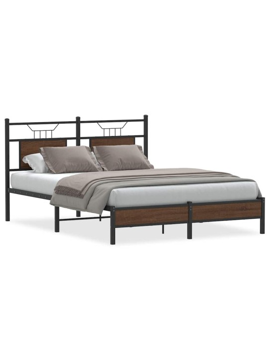 VOODIRAAM ILMA MADRATSITA PRUUN TAMM 140X200 CM TEHISPUIT