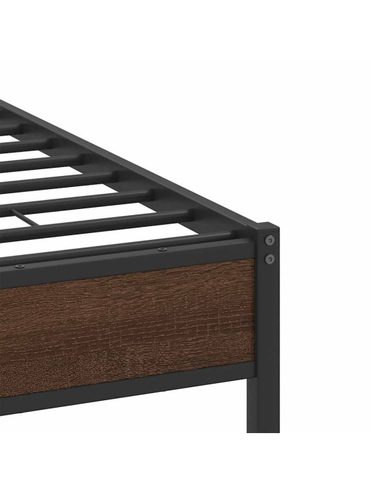 VOODIRAAM ILMA MADRATSITA PRUUN TAMM 140X200 CM TEHISPUIT