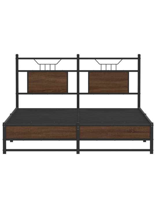 VOODIRAAM ILMA MADRATSITA PRUUN TAMM 140X190 CM TEHISPUIT