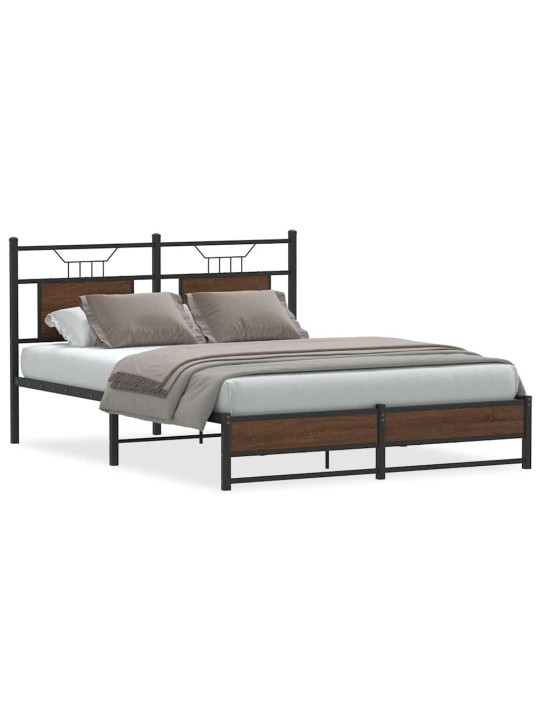 VOODIRAAM ILMA MADRATSITA PRUUN TAMM 140X200 CM TEHISPUIT