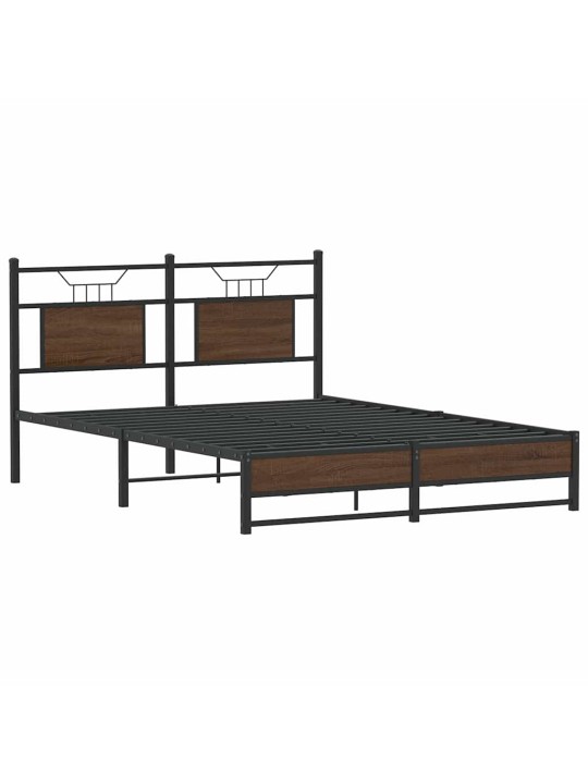 VOODIRAAM ILMA MADRATSITA PRUUN TAMM 140X200 CM TEHISPUIT