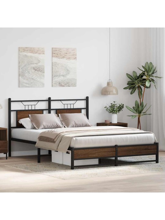 VOODIRAAM ILMA MADRATSITA PRUUN TAMM 140X200 CM TEHISPUIT