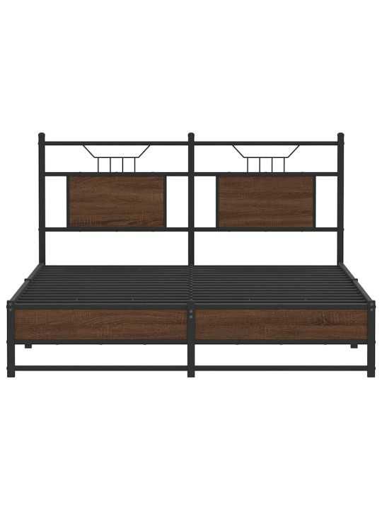 VOODIRAAM ILMA MADRATSITA PRUUN TAMM 140X200 CM TEHISPUIT