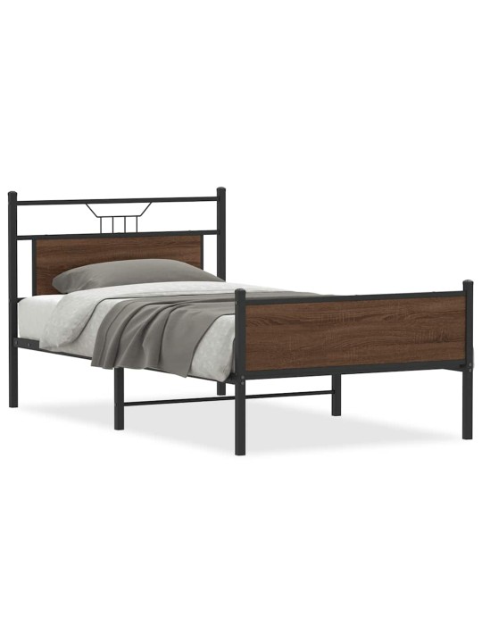 VOODIRAAM ILMA MADRATSITA, PRUUN TAMM, 107X203 CM, TEHISPUIT
