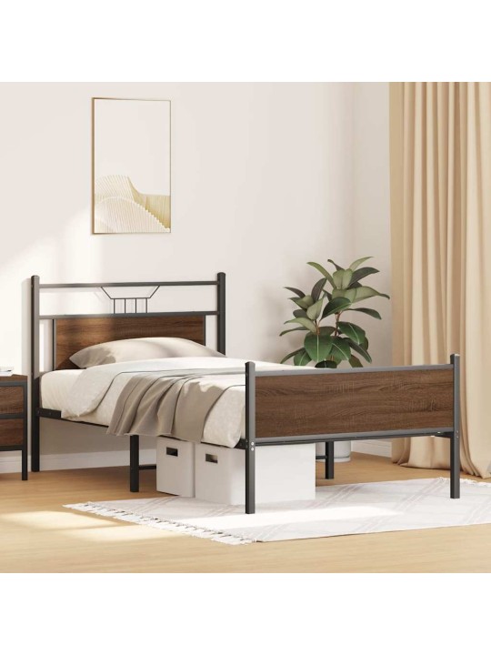 VOODIRAAM ILMA MADRATSITA, PRUUN TAMM, 107X203 CM, TEHISPUIT