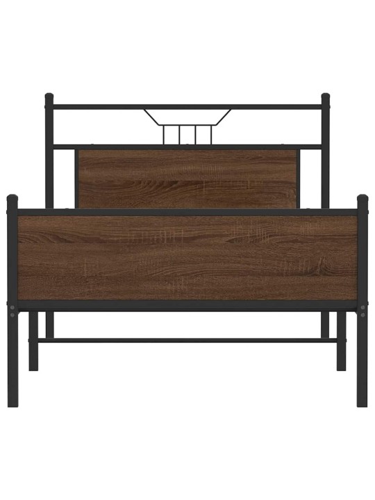 VOODIRAAM ILMA MADRATSITA, PRUUN TAMM, 107X203 CM, TEHISPUIT