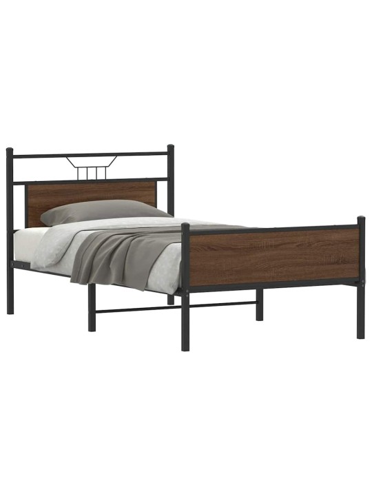 VOODIRAAM ILMA MADRATSITA, PRUUN TAMM, 107X203 CM, TEHISPUIT