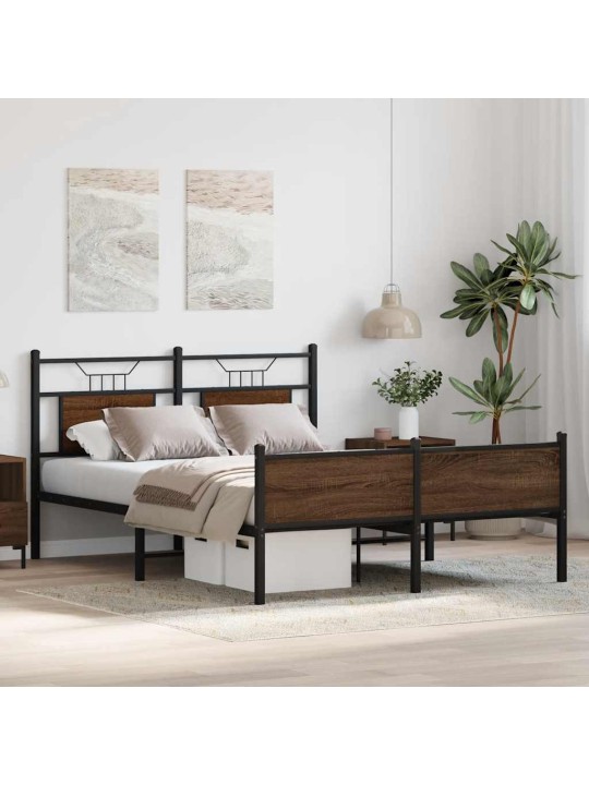 VOODIRAAM ILMA MADRATSITA PRUUN TAMM 140X190 CM TEHISPUIT