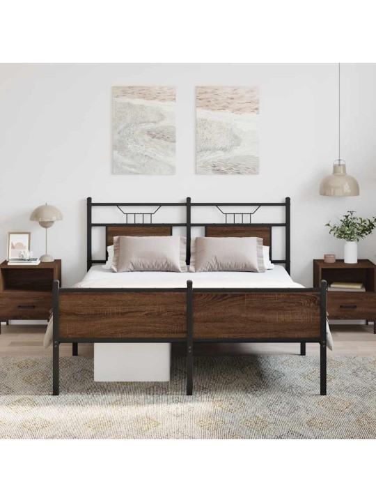 VOODIRAAM ILMA MADRATSITA PRUUN TAMM 140X200 CM TEHISPUIT