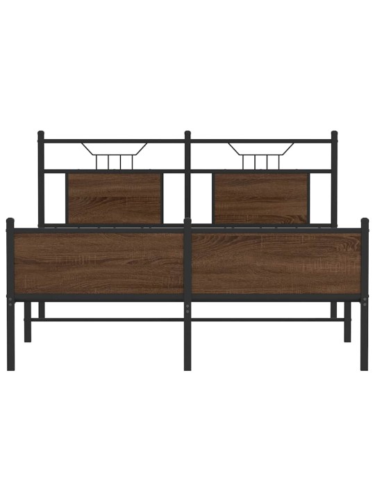 VOODIRAAM ILMA MADRATSITA PRUUN TAMM 140X200 CM TEHISPUIT