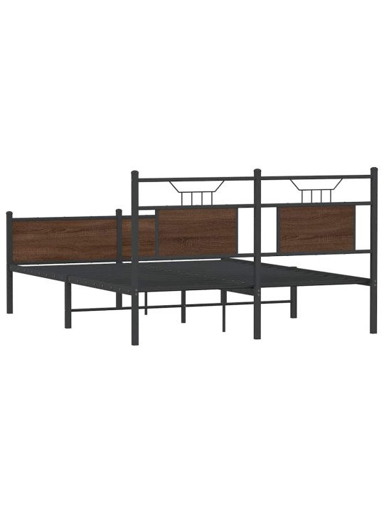 VOODIRAAM ILMA MADRATSITA PRUUN TAMM 140X200 CM TEHISPUIT