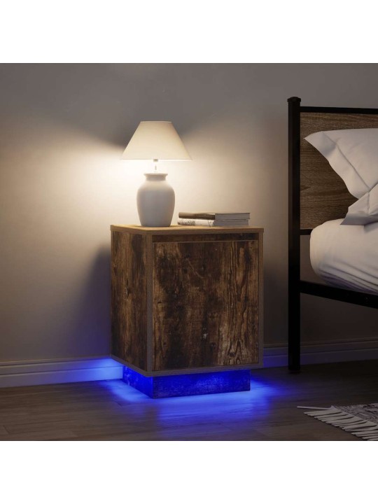 ÖÖKAPID LED-TULEDEGA 2 TK, SUITSUTATUD TAMM, 38X34X50 CM