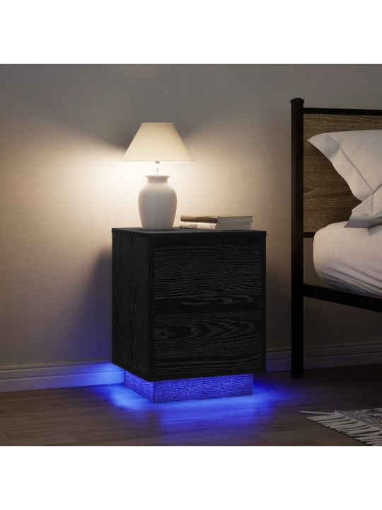 ÖÖKAPID LED-TULEDEGA 2 TK, MUST, 38X34X50 CM