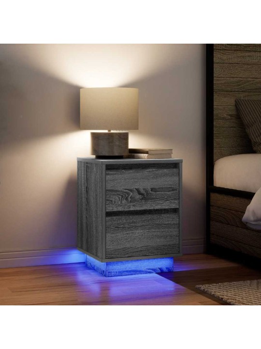 ÖÖKAPP LED-TULEDEGA, HALL SONOMA TAMM, 38X34X50 CM